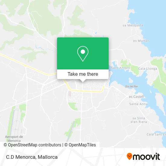 C.D Menorca map
