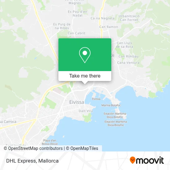 DHL Express map