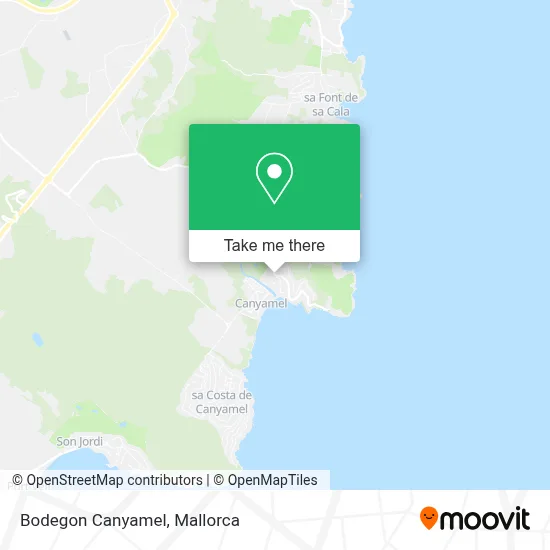 Bodegon Canyamel map