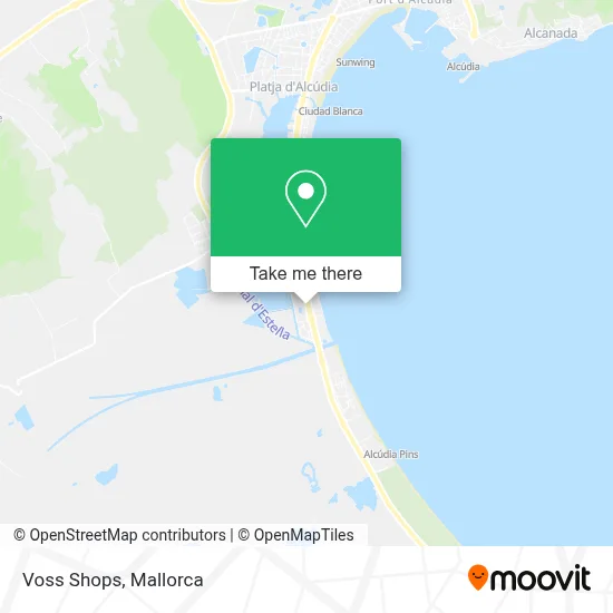 Voss Shops map