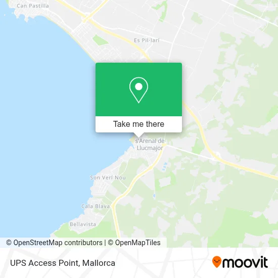 Ups Access Point map
