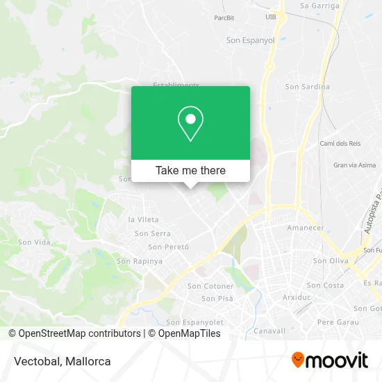 Vectobal map