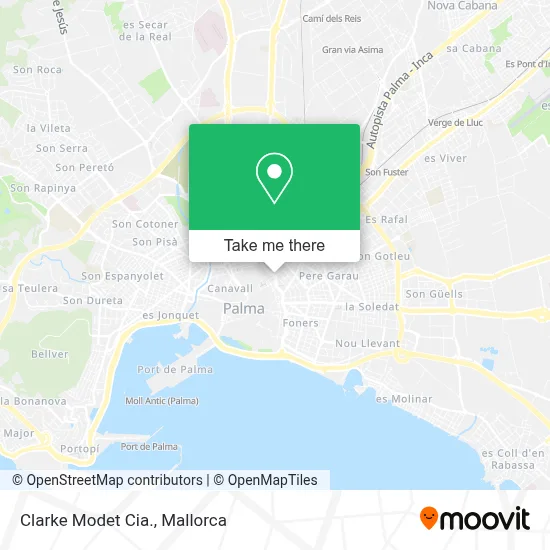 Clarke Modet Cia. map