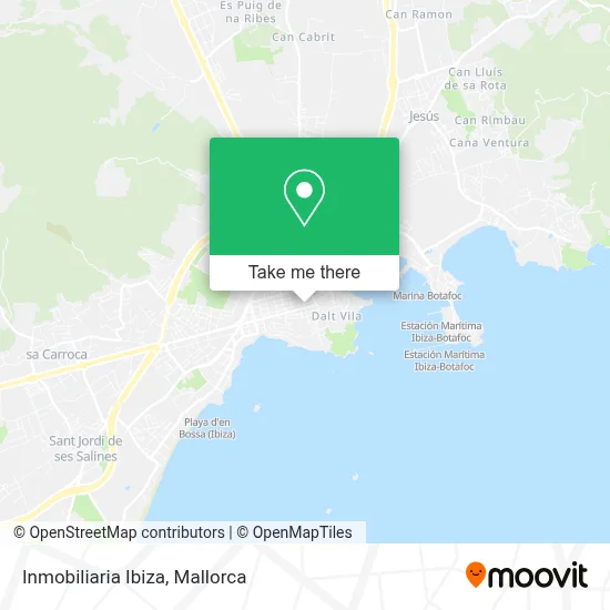 Inmobiliaria Ibiza map