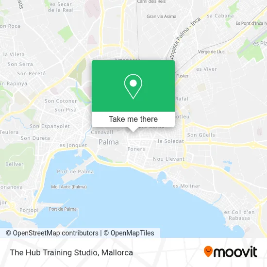 The Hub Training Studio map