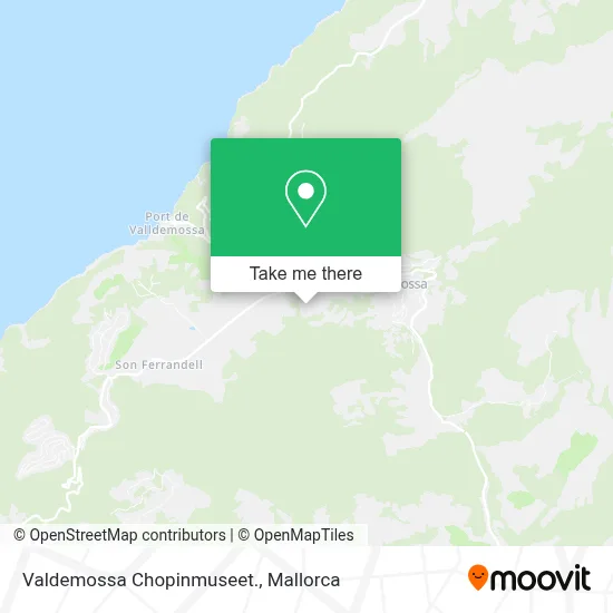 Valdemossa Chopinmuseet. map