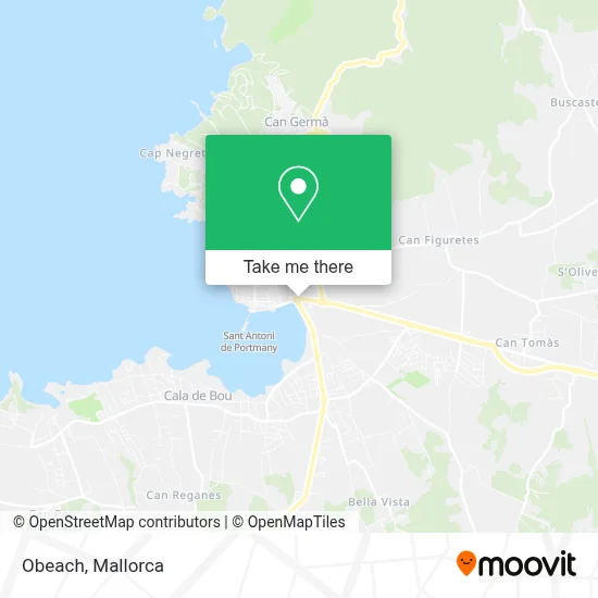 Obeach map