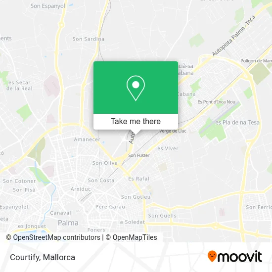 Courtify map