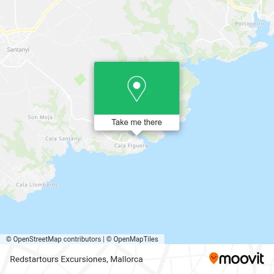 Redstartours Excursiones map