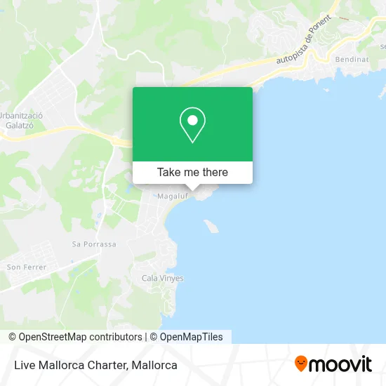 Live Mallorca Charter map