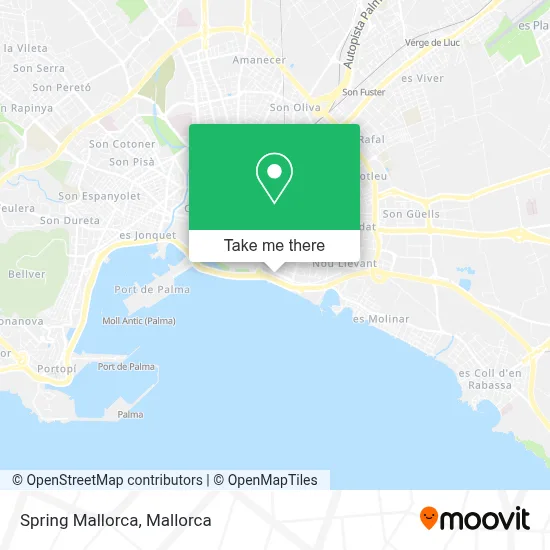Spring Mallorca map