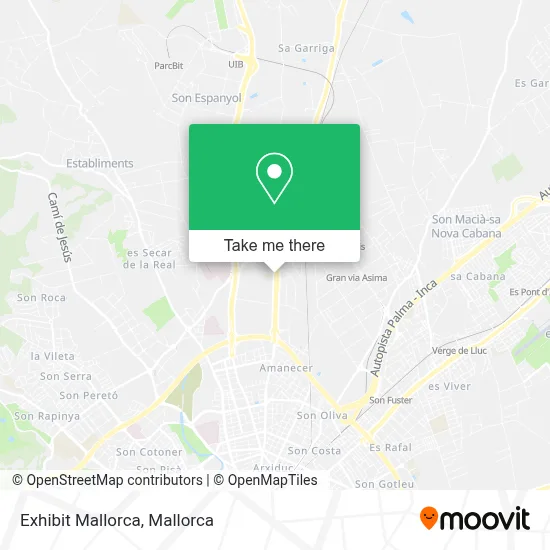 Exhibit Mallorca map