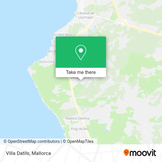 Villa Datils map