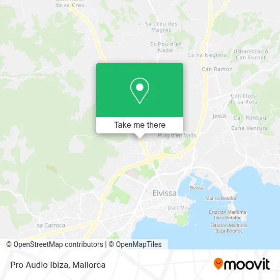 Pro Audio Ibiza map
