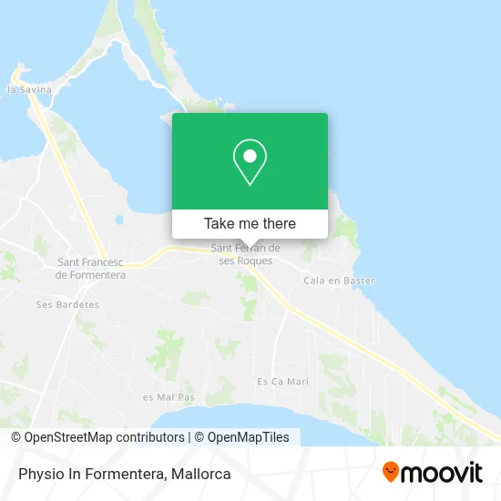Physio In Formentera map