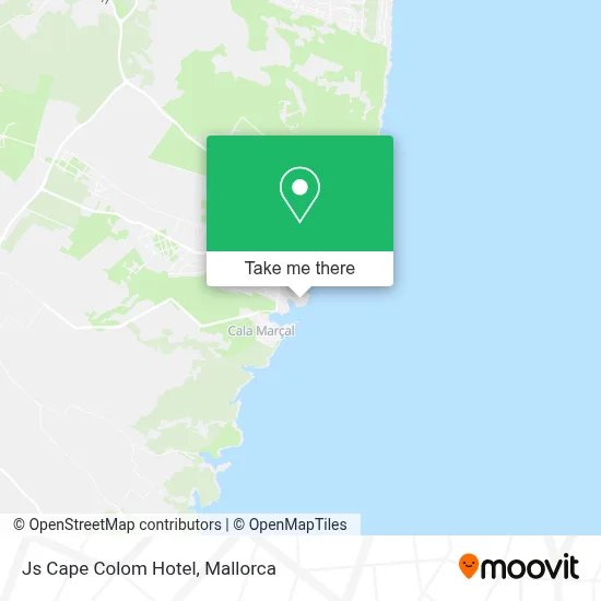 Js Cape Colom Hotel map