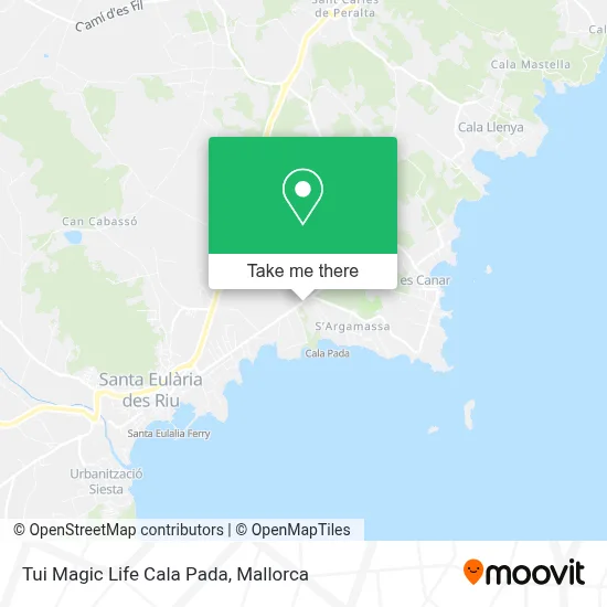 Tui Magic Life Cala Pada map