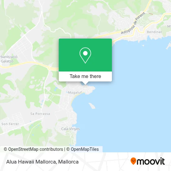 Alua Hawaii Mallorca map