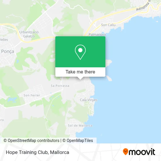 Hope Training Club map