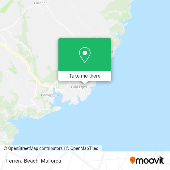 Ferrera Beach map