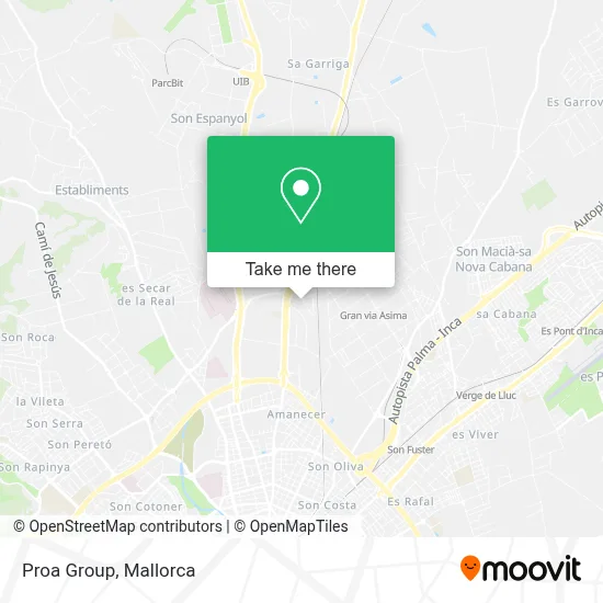 Proa Group map