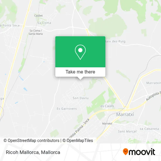 Ricoh Mallorca map
