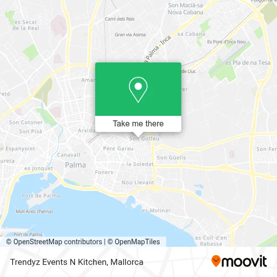 Trendyz Events N Kitchen map
