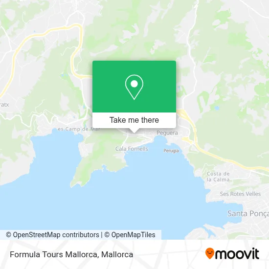 Formula Tours Mallorca map