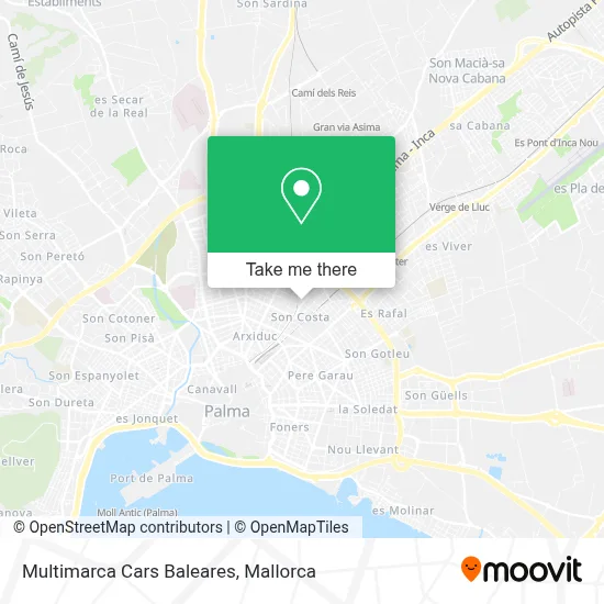 Multimarca Cars Baleares map