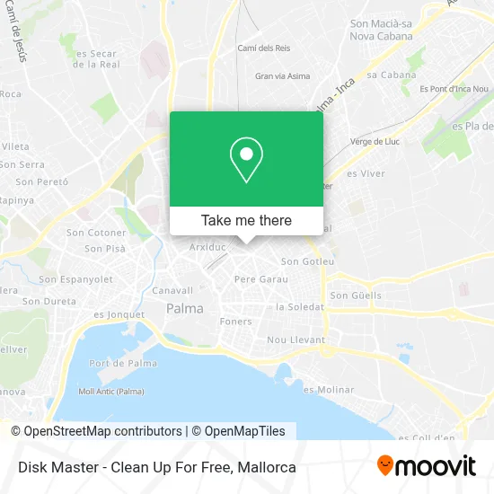 Disk Master - Clean Up For Free map