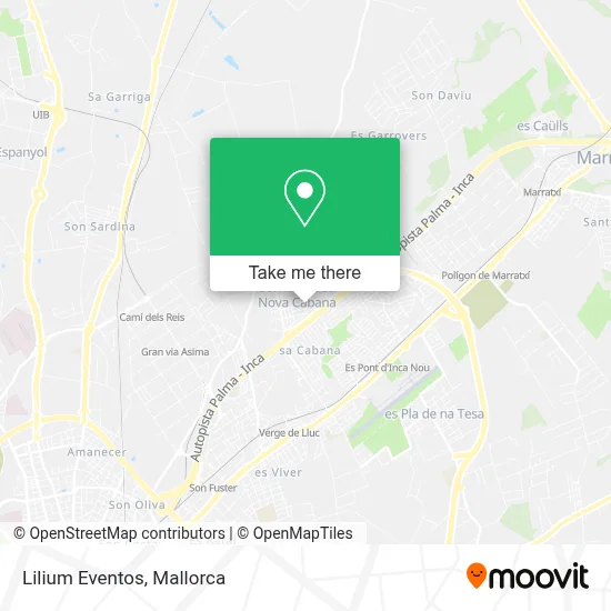 Lilium Eventos map