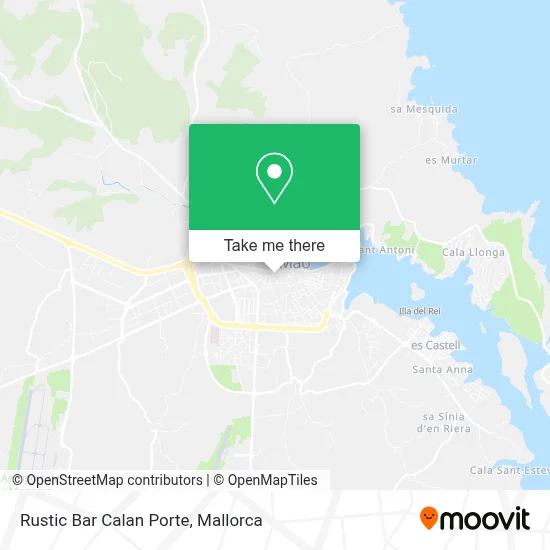 Rustic Bar Calan Porte map