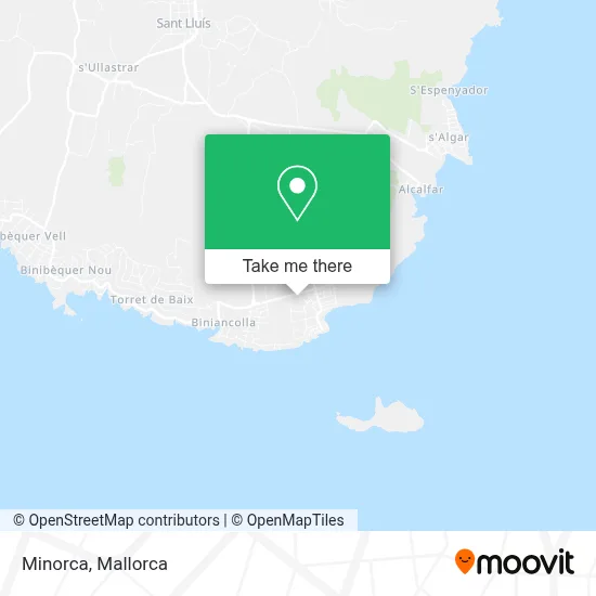 mapa Minorca