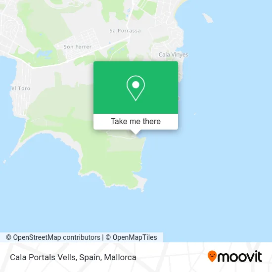 Cala Portals Vells, Spain map