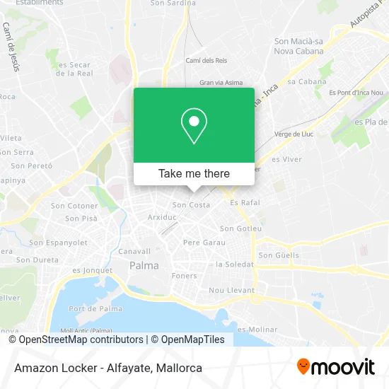 Amazon Locker - Alfayate map