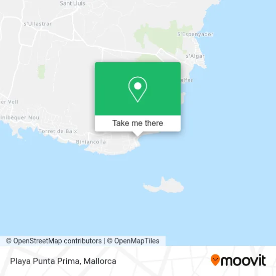 Playa Punta Prima map