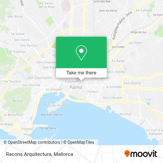 Racons Arquitectura map