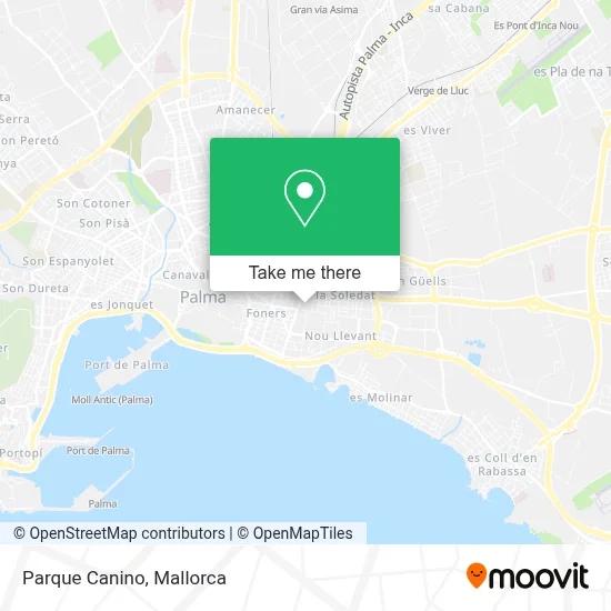 Parque Canino map
