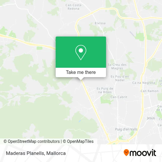 Maderas Planells map