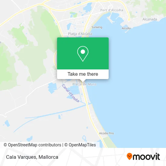 Cala Varques map