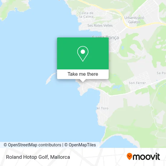 Roland Hotop Golf map