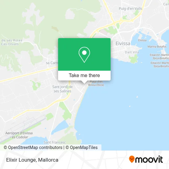 Elixir Lounge map