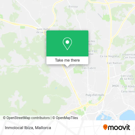 Inmolocal Ibiza map