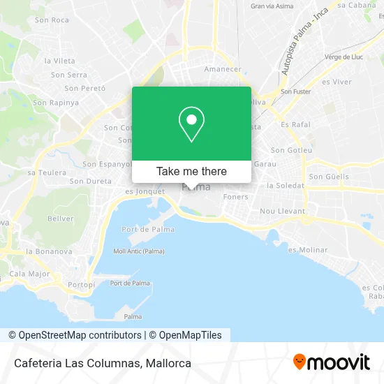 Cafeteria Las Columnas map