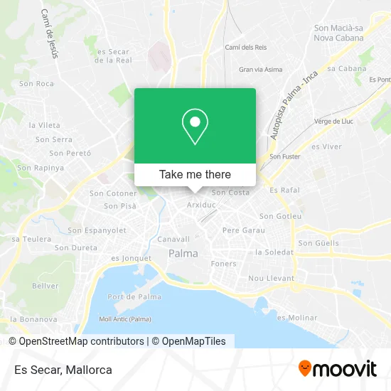 Es Secar map