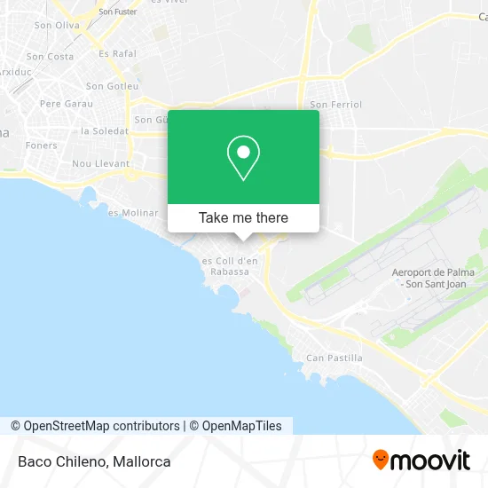 Baco Chileno map