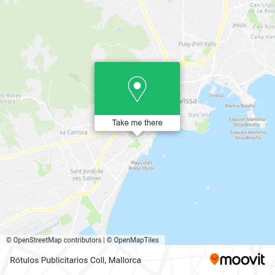 Rótulos Publicitarios Coll map