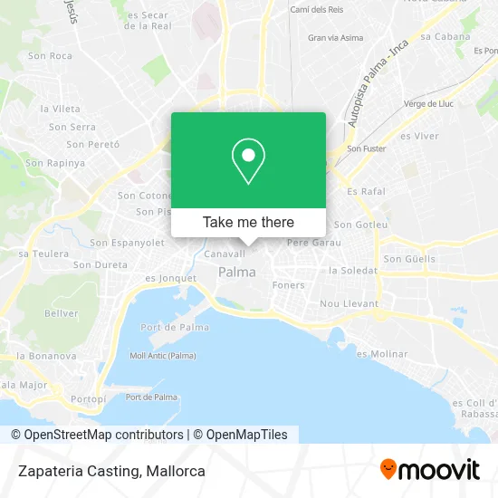 Zapateria Casting map