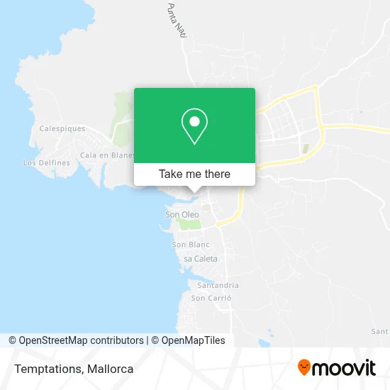 Temptations map