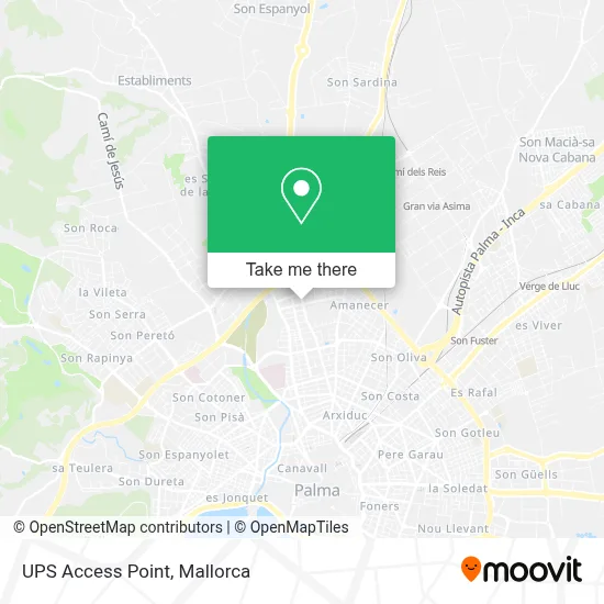 Ups Access Point map